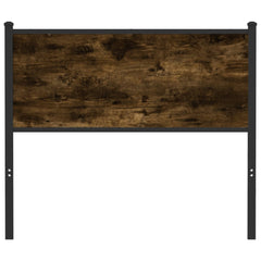 vidaXL Replace Headboard Smoked Oak 107 cm Engineered Wood and Steel 3