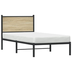 vidaXL Metal Bed Frame without Mattress Sonoma Oak 80x200 cm 4