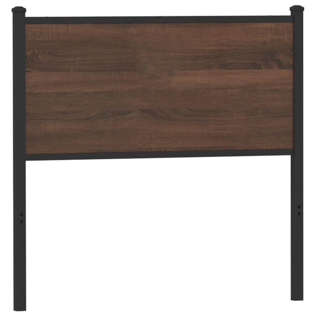 vidaXL Replace Headboard Brown Oak 75 cm Engineered Wood and Steel 1
