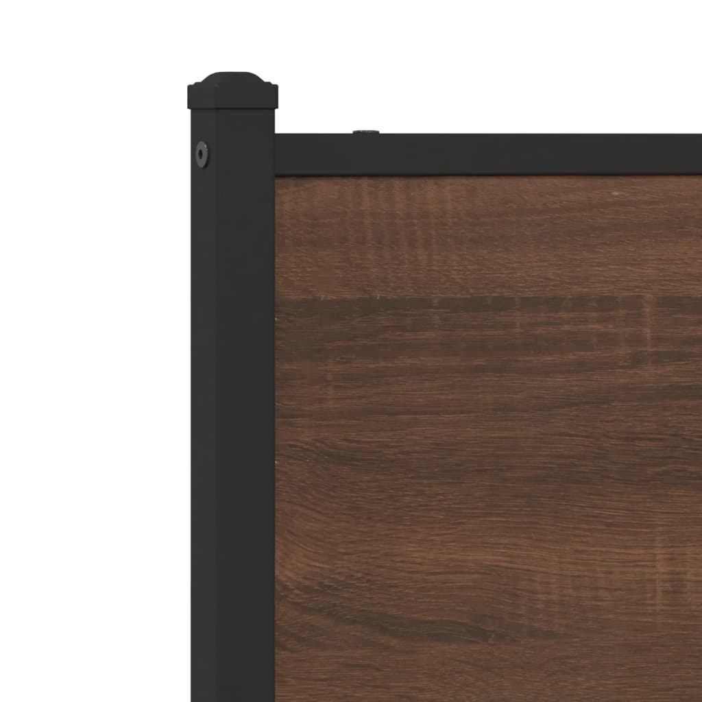 vidaXL Replace Headboard Brown Oak 75 cm Engineered Wood and Steel 6