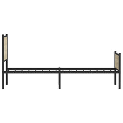 vidaXL Metal Bed Frame without Mattress Sonoma Oak 80x200 cm 6