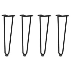 vidaXL Hairpin Legs for Coffee Table 4 pcs Black 42 cm Solid Steel 2