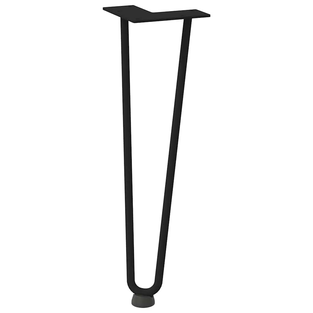 vidaXL Hairpin Legs for Coffee Table 4 pcs Black 42 cm Solid Steel 4