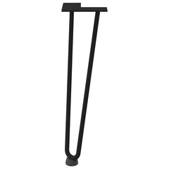 vidaXL Hairpin Legs for Coffee Table 4 pcs Black 42 cm Solid Steel 5