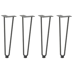 vidaXL Hairpin Legs for Coffee Table 4 pcs Anthracite 42 cm Solid Steel 2