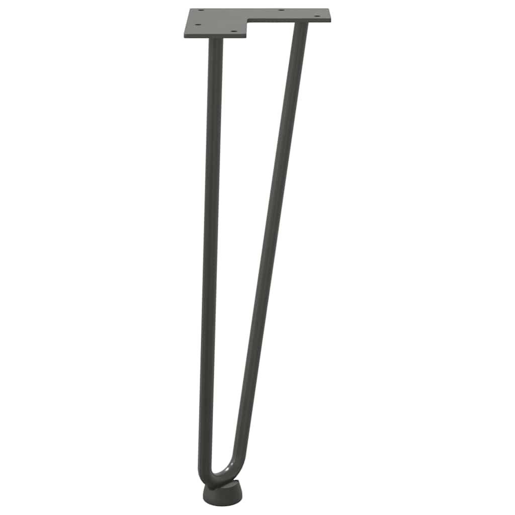 vidaXL Hairpin Legs for Coffee Table 4 pcs Anthracite 42 cm Solid Steel 6