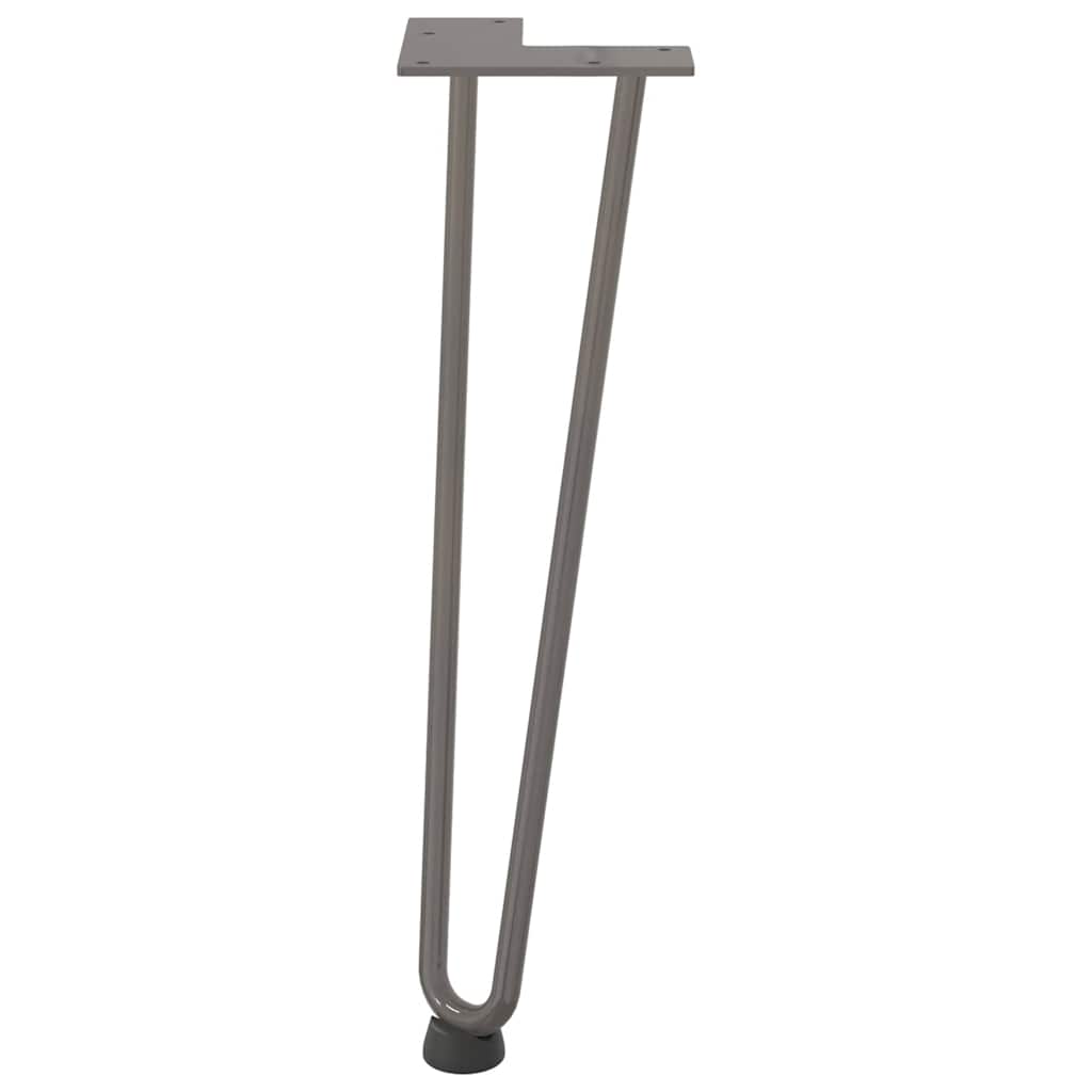 vidaXL Hairpin Legs for Coffee Table 4 pcs Natural Steel 42 cm Solid Steel 5