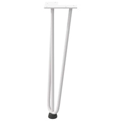 vidaXL Hairpin Legs for Coffee Table 4 pcs White 42 cm Solid Steel 5