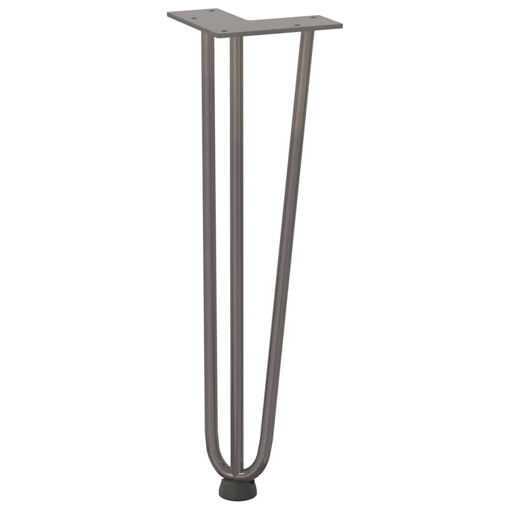 vidaXL Hairpin Legs for Coffee Table 4 pcs Natural Steel 42 cm Solid Steel 4
