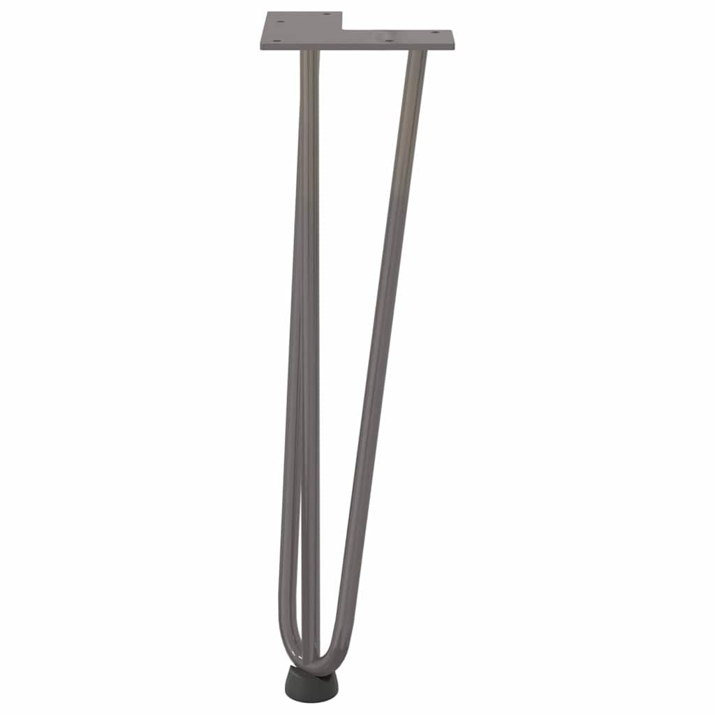 vidaXL Hairpin Legs for Coffee Table 4 pcs Natural Steel 42 cm Solid Steel 5