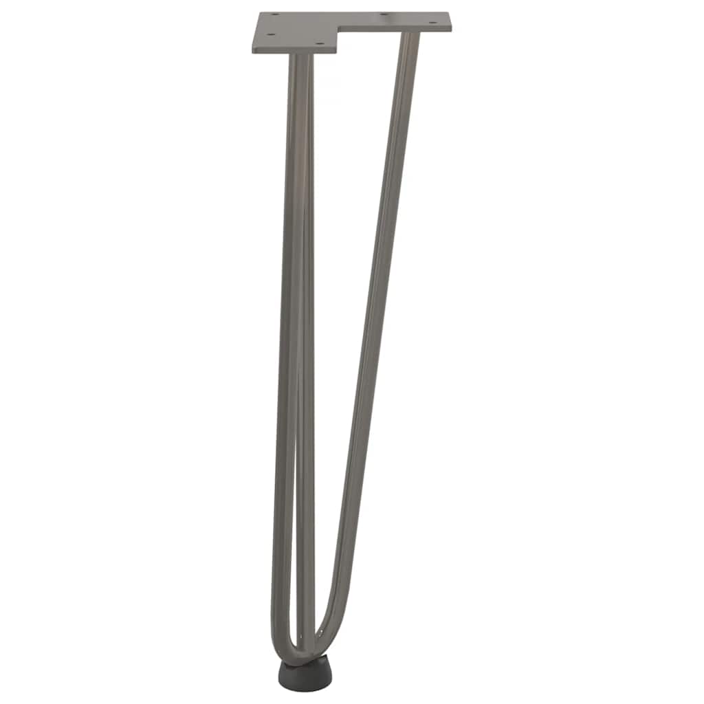 vidaXL Hairpin Legs for Coffee Table 4 pcs Natural Steel 42 cm Solid Steel 6