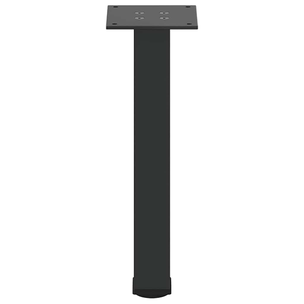 vidaXL Coffee Table Legs 4 pcs Black 42-44 cm Steel 5