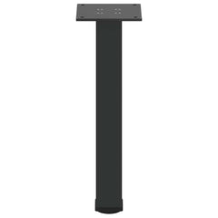vidaXL Coffee Table Legs 4 pcs Black 42-44 cm Steel 5