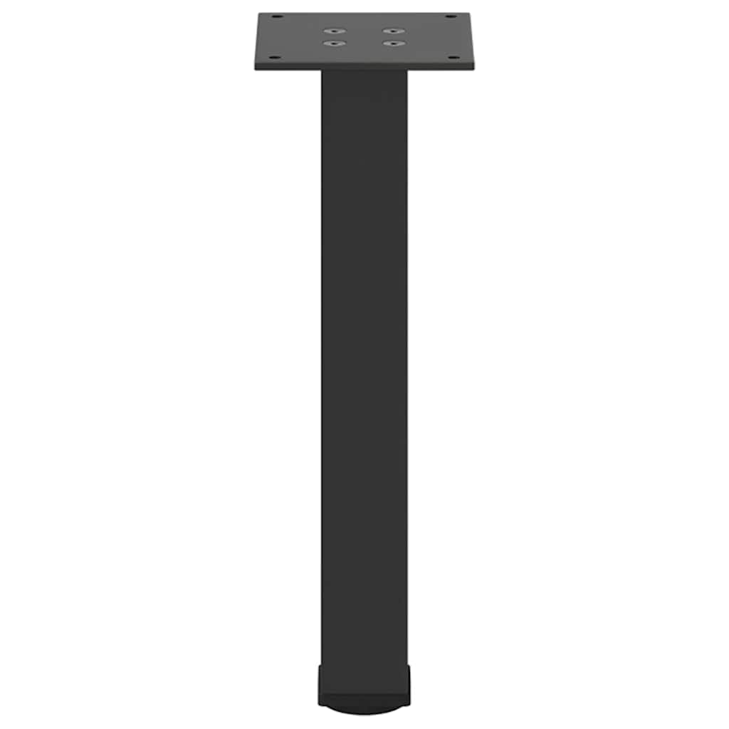 vidaXL Coffee Table Legs 4 pcs Black 42-44 cm Steel 6