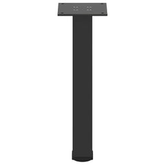 vidaXL Coffee Table Legs 4 pcs Black 42-44 cm Steel 6