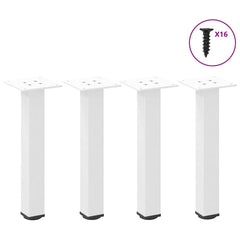 vidaXL Coffee Table Legs 4 pcs White 42-44 cm Steel 1