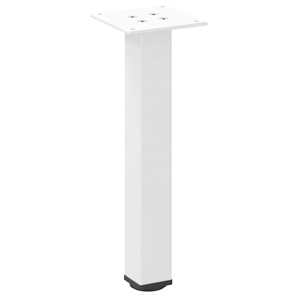 vidaXL Coffee Table Legs 4 pcs White 42-44 cm Steel 4