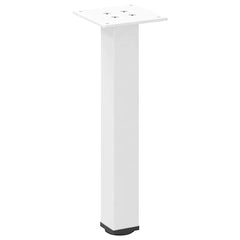 vidaXL Coffee Table Legs 4 pcs White 42-44 cm Steel 4