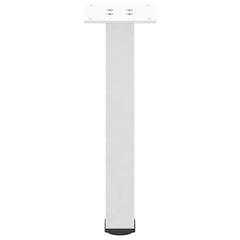 vidaXL Coffee Table Legs 4 pcs White 42-44 cm Steel 6