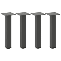 vidaXL Coffee Table Legs 4 pcs Anthracite 42-44 cm Steel 2