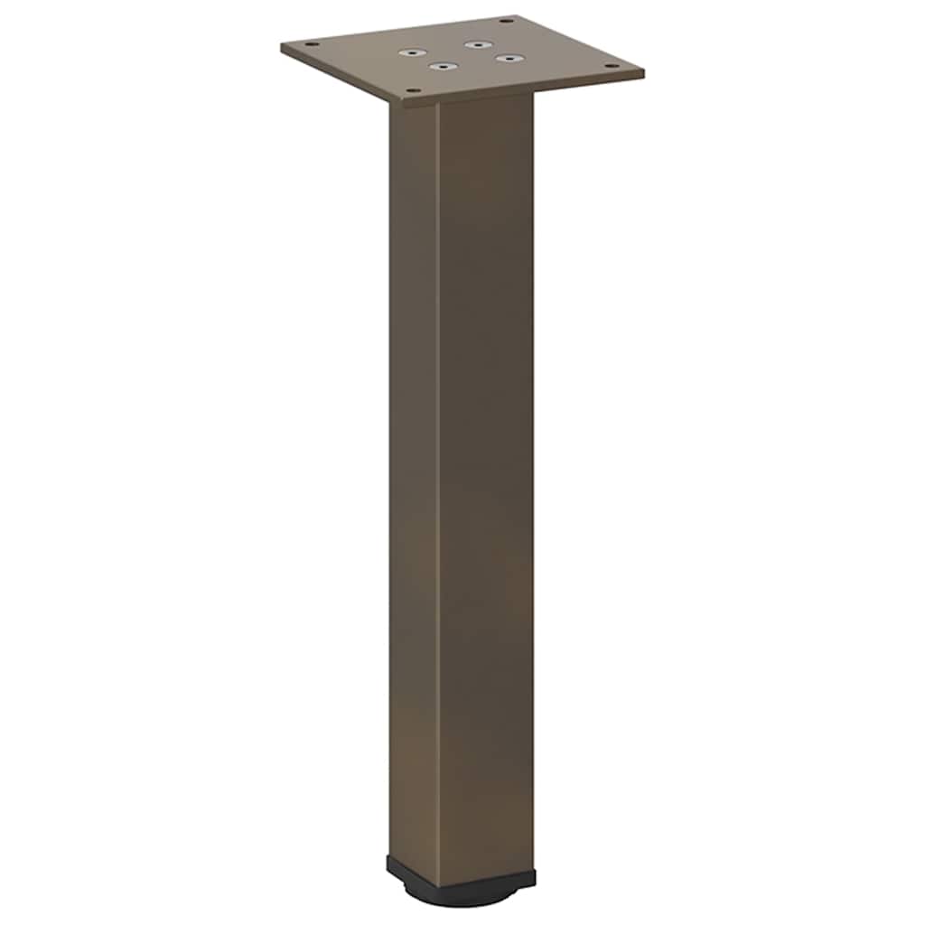vidaXL Coffee Table Legs 4 pcs Natural Steel 42-44 cm Steel 4