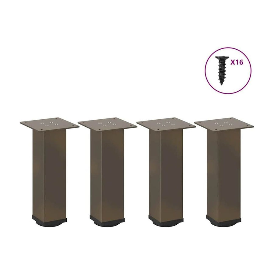 Coffee Table Legs 4 pcs Natural Steel 30-32 cm