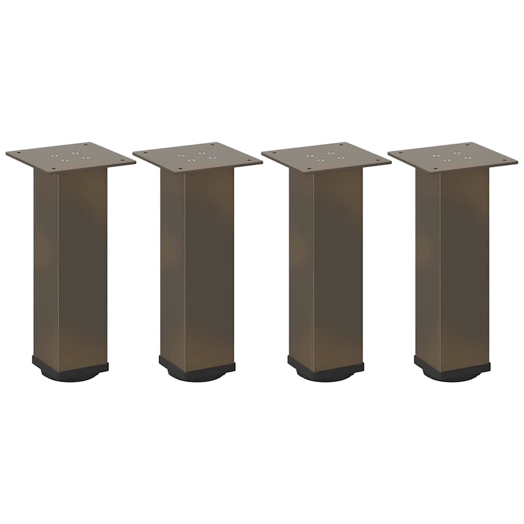 vidaXL Coffee Table Legs 4 pcs Natural Steel 30-32 cm Steel 2