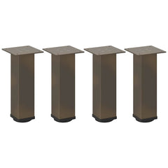 vidaXL Coffee Table Legs 4 pcs Natural Steel 30-32 cm Steel 2