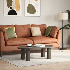 vidaXL Coffee Table Legs 4 pcs Natural Steel 30-32 cm Steel 3