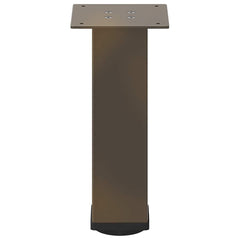 vidaXL Coffee Table Legs 4 pcs Natural Steel 30-32 cm Steel 5