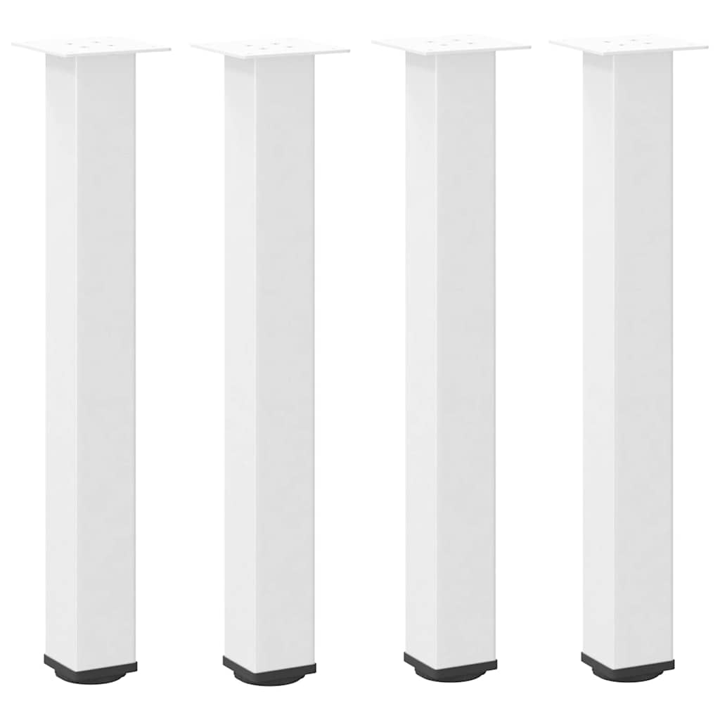 vidaXL Console Table Legs 4 pcs White 72-74 cm Steel 2
