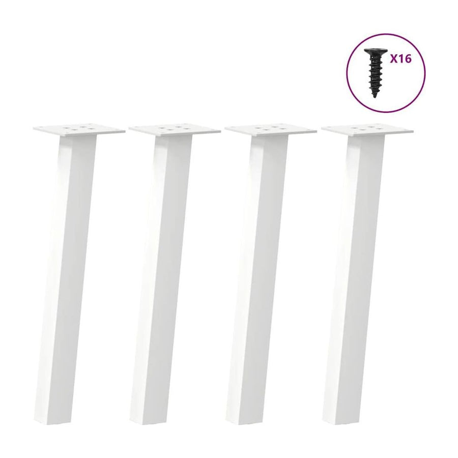 Coffee Table Legs 4 pcs White 42 cm