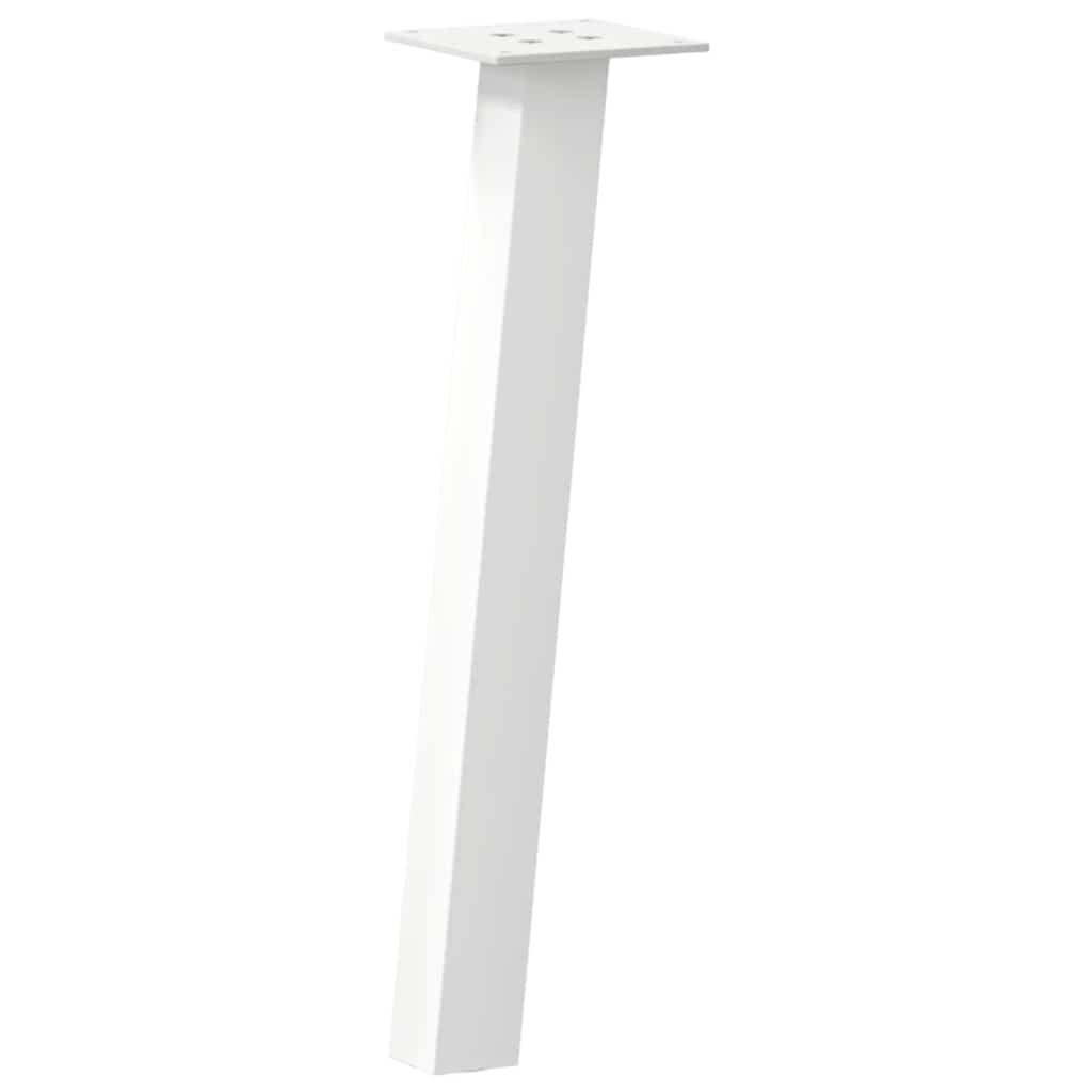 vidaXL Coffee Table Legs 4 pcs White 42 cm Steel 4