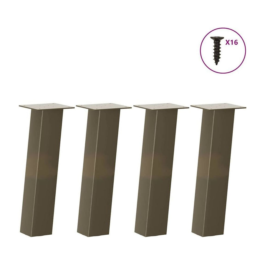 Coffee Table Legs 4 pcs Natural Steel 30 cm