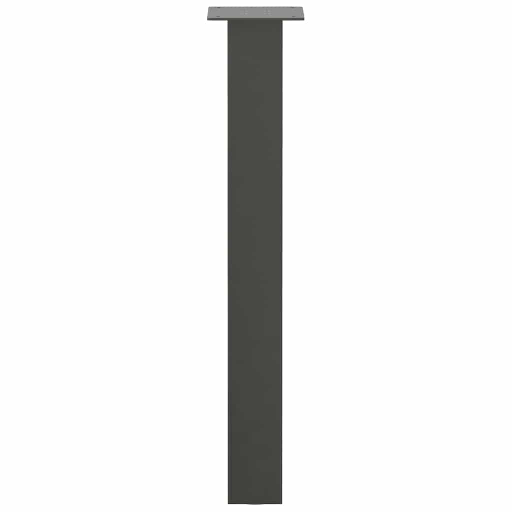 vidaXL Console Table Legs 4 pcs Anthracite 72 cm Steel 6