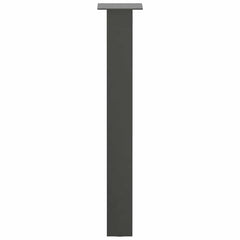 vidaXL Console Table Legs 4 pcs Anthracite 72 cm Steel 6