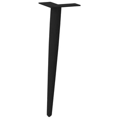 vidaXL Coffee Table Legs Conical Shape 4 pcs Black 30-31 cm Steel 4