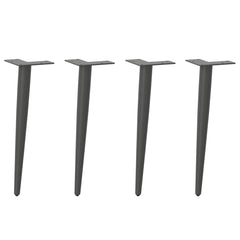 vidaXL Coffee Table Legs Conical Shape 4 pcs Anthracite 42-43 cm Steel 1
