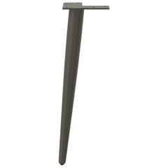 vidaXL Coffee Table Legs Conical Shape 4 pcs Anthracite 42-43 cm Steel 5