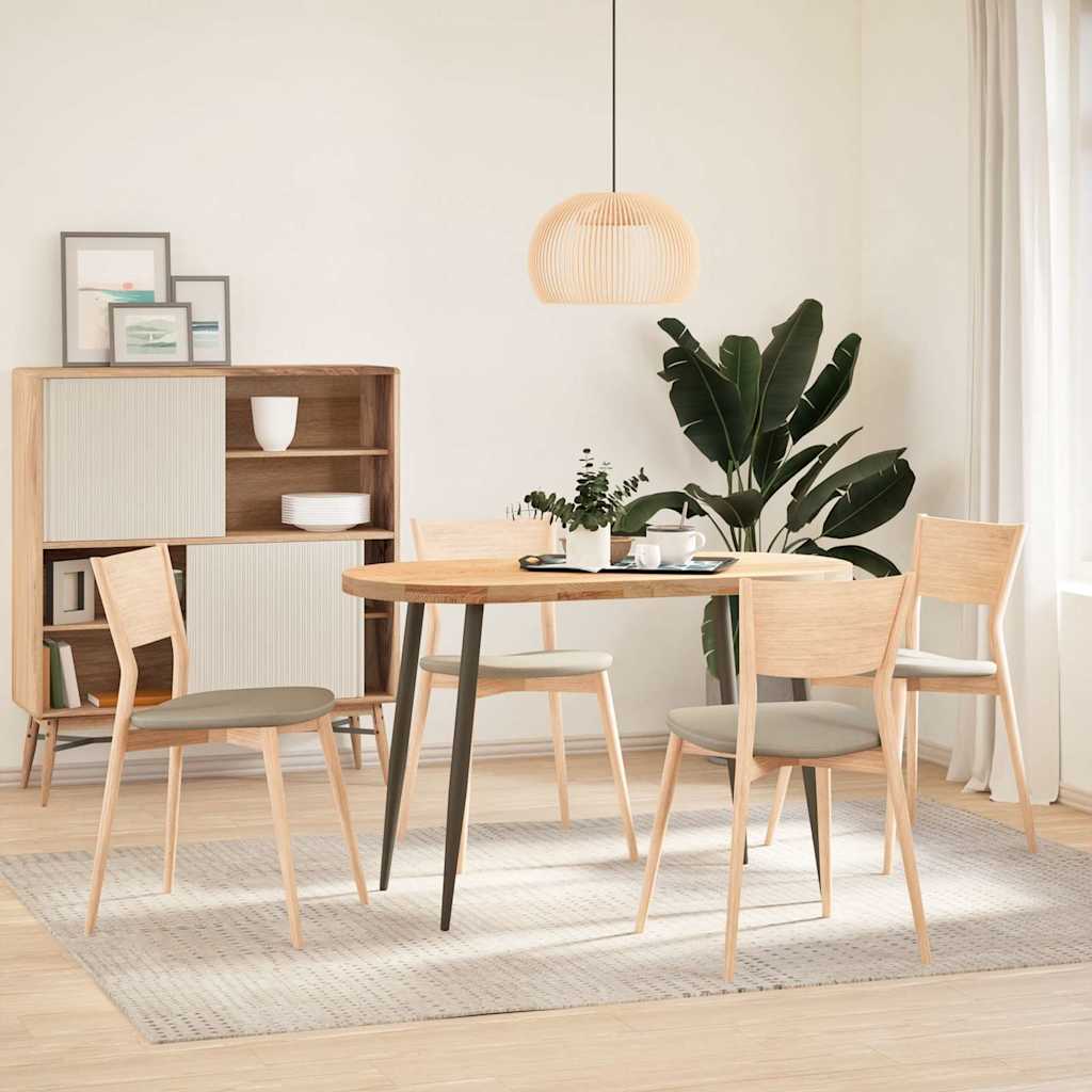 vidaXL Console Table Legs Conical Shape 4 pcs Natural Steel 72-73 cm Steel 2