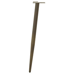 vidaXL Console Table Legs Conical Shape 4 pcs Natural Steel 72-73 cm Steel 5