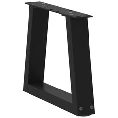 vidaXL Coffee Table Legs V-Shape 2 pcs Black 30x(30-31.3) cm Steel 4