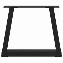 vidaXL Coffee Table Legs V-Shape 2 pcs Black 30x(30-31.3) cm Steel 5