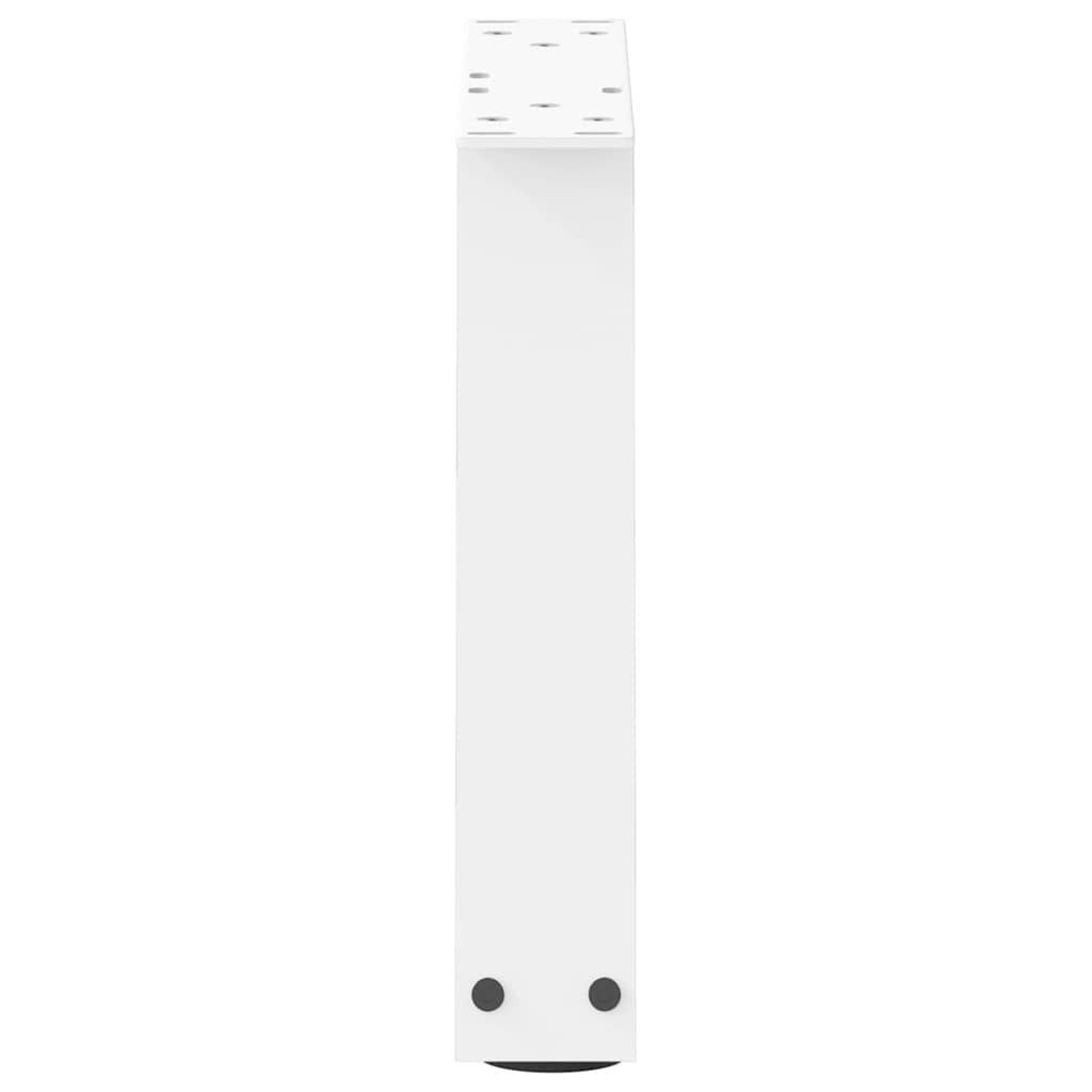 vidaXL Coffee Table Legs V-Shape 2 pcs White 30x(30-31.3) cm Steel 6
