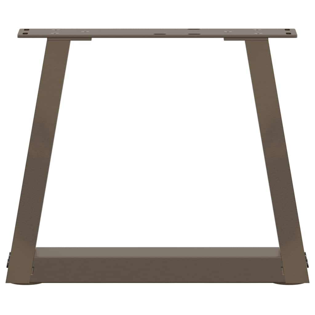 vidaXL Coffee Table Legs V-Shape 2 pcs Natural Steel 30x(30-31.3) cm Steel 5