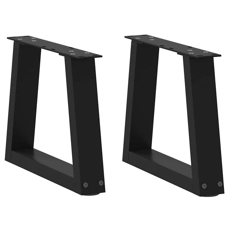 vidaXL Coffee Table Legs V-Shape 2 pcs Black 40x(30-31,3) cm Steel 1
