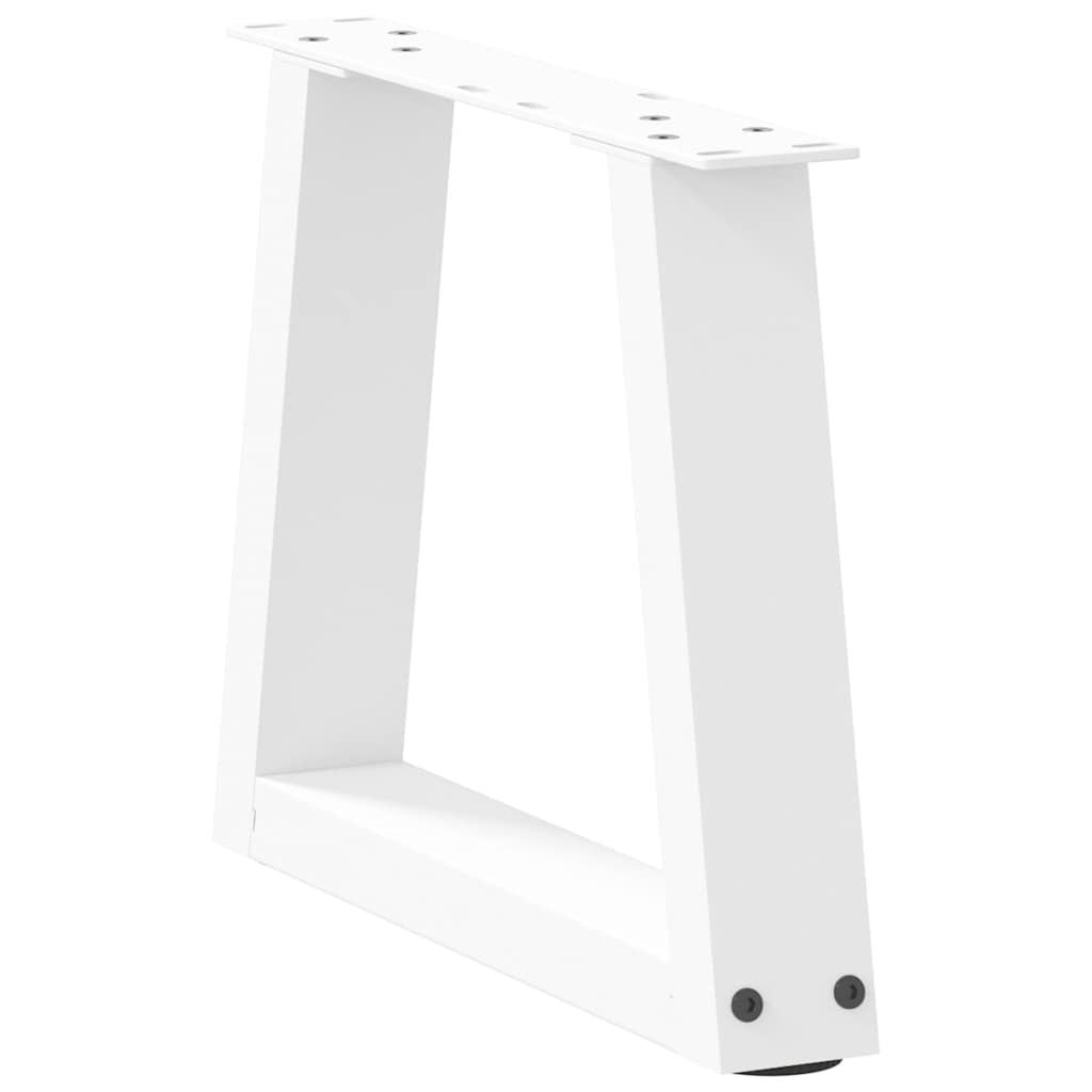 vidaXL Coffee Table Legs V-Shape 2 pcs White 40x(30-31.3) cm Steel 4