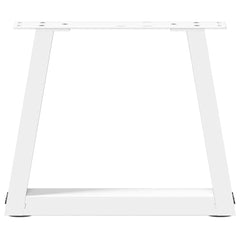 vidaXL Coffee Table Legs V-Shape 2 pcs White 40x(30-31.3) cm Steel 5