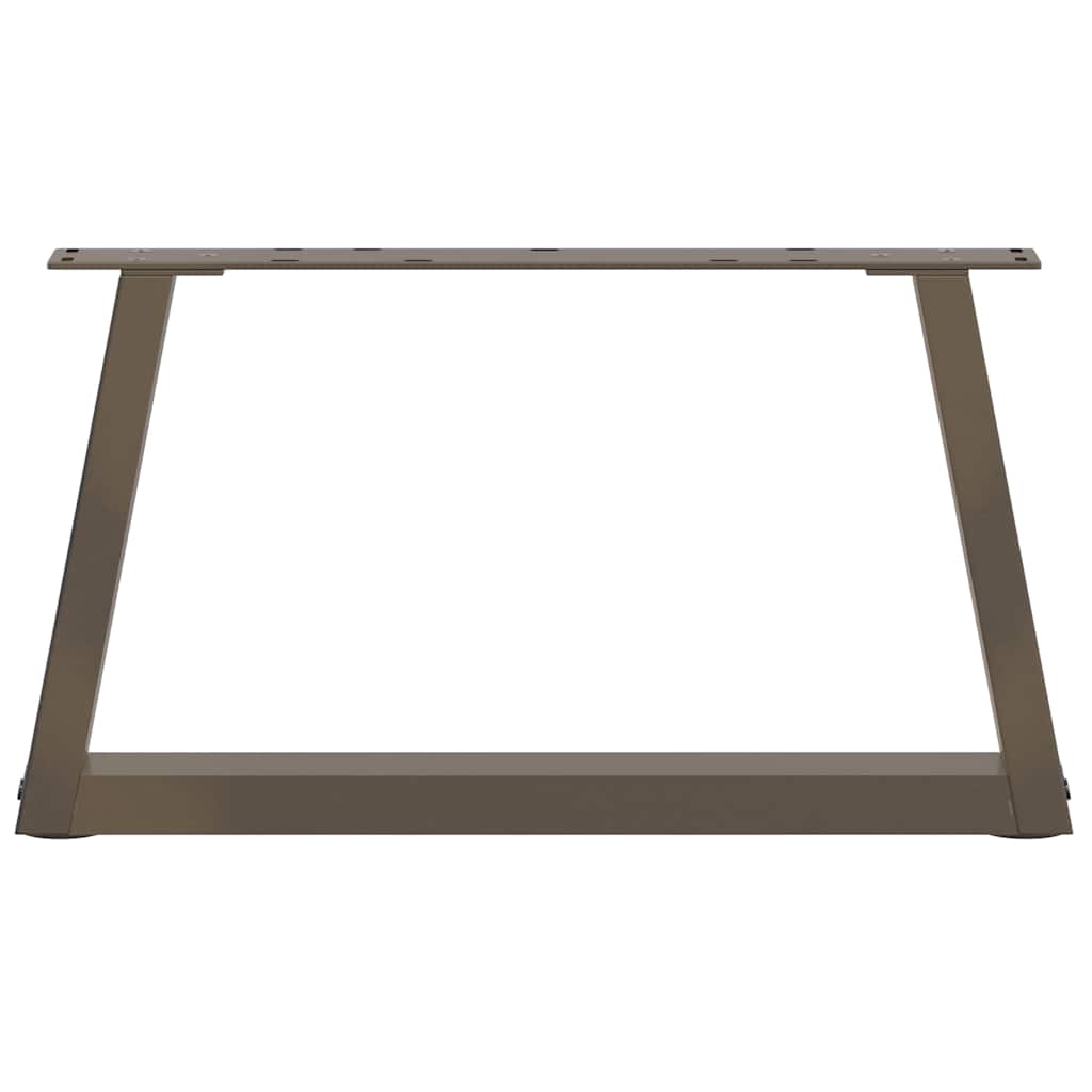 vidaXL Coffee Table Legs V-Shape 2 pcs Natural Steel 50x(30-31.3) cm Steel 5
