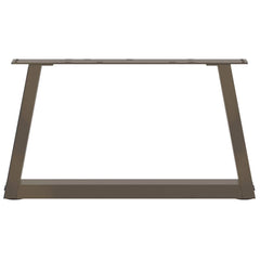 vidaXL Coffee Table Legs V-Shape 2 pcs Natural Steel 50x(30-31.3) cm Steel 5
